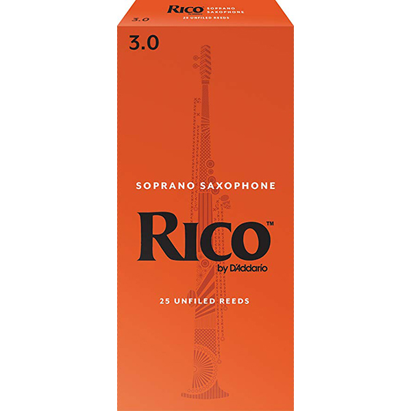 D'Addario Rico RIA2530 Soprano Sax Reeds, Strength 3.0 - 1 Piece<br>RIA2530